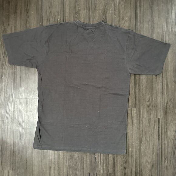 Avirex Black Graphic Shirt Eagle Bling Glitter Men’s Size Large Y2K Style Biker - Picture 5 of 7